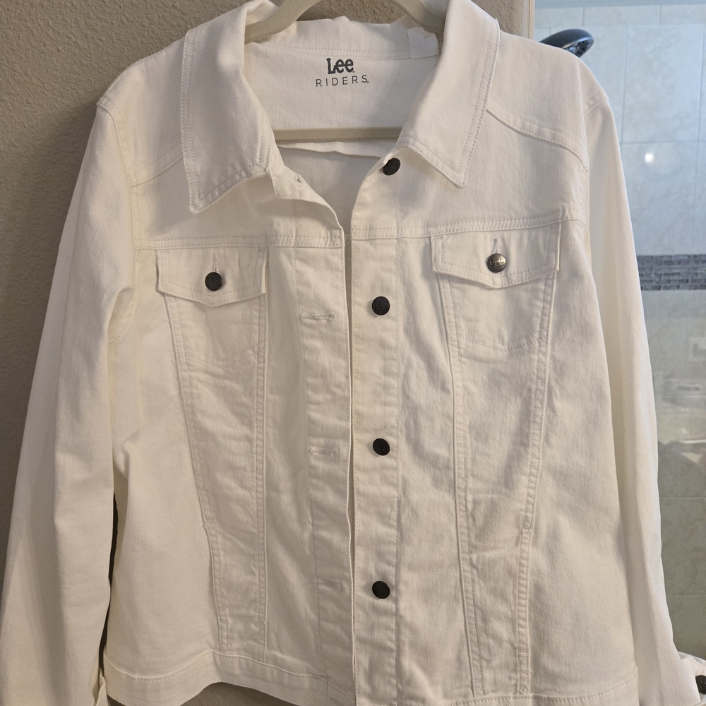 Women's White Denim Jacket